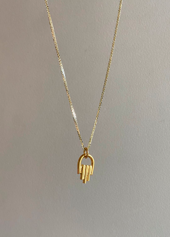 Hamsa 14k Gold Necklace
