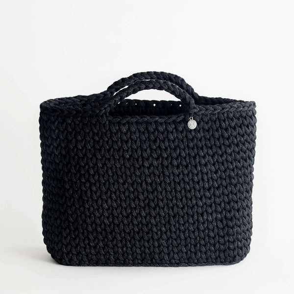 Black Basket Bag