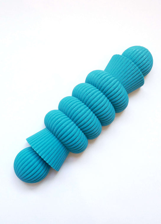 Rounded Turquoise Mezuzah