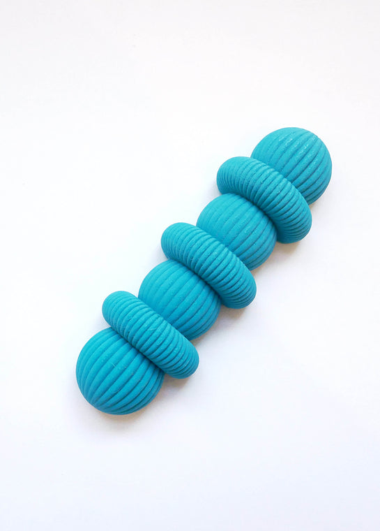 Rounded Turquoise Mezuzah