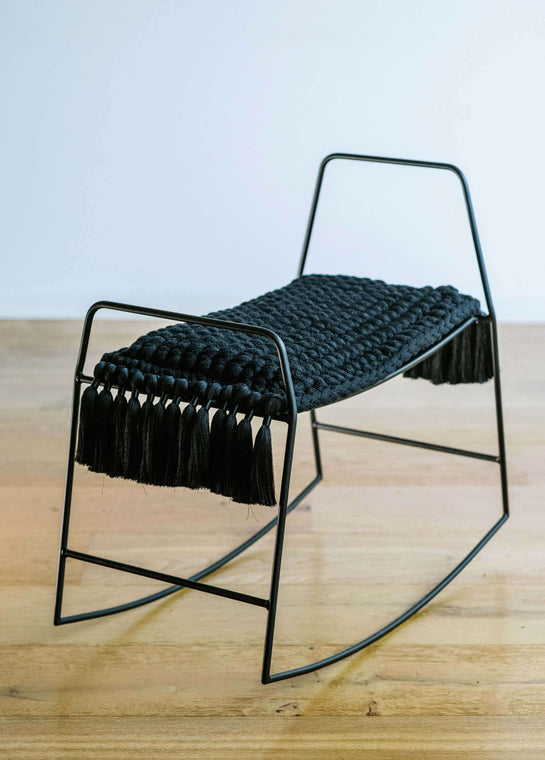 Black Pillow Rocking Horse