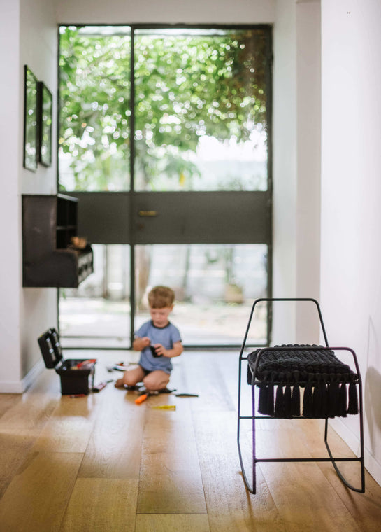 Black Pillow Rocking Horse