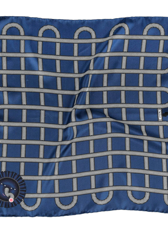 Blue Grid Pocket
