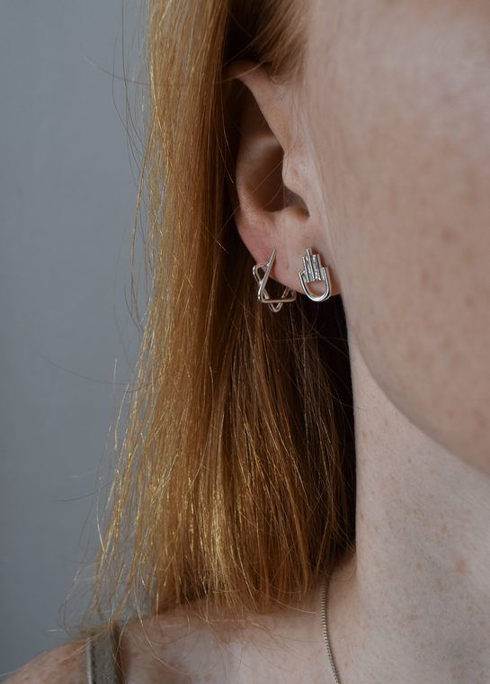Hamsa Silver Earring