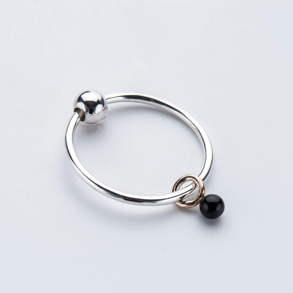 Onyx Mini Sinker Earring