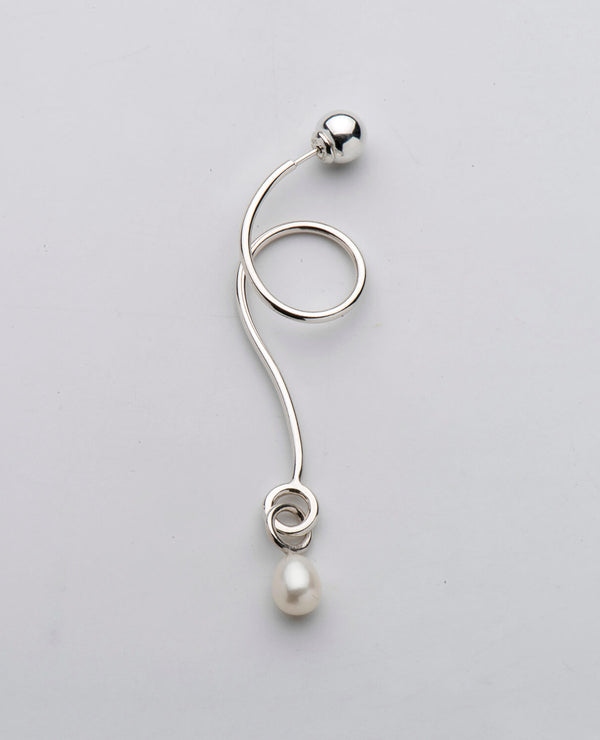 Pearl Wave Earring