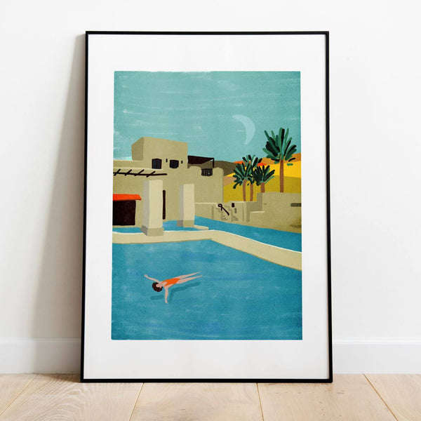 Floating in the Desert Print