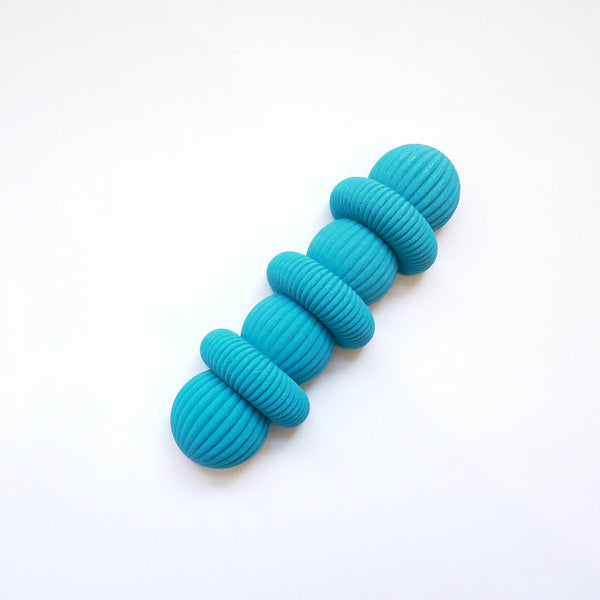 Rounded Turquoise Mezuzah