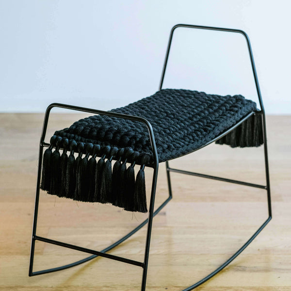 Black Pillow Rocking Horse