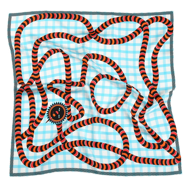Orange and Pink Snake Bandana